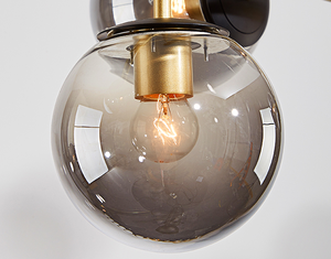 6 teste di oro pendente della sfera di vetro lampada a sospensione moderna tavolo da pranzo bar lampadari - Product Image 6
