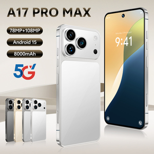 Smartphone 2025 A17 Pro Max 5G con Pantalla OLED de 7.3 Pulgadas y 90Hz, 16GB+1TB de Almacenamiento, Android <span class=keywords><strong>15</strong></span>, Desbloqueado, Doble SIM - Product Image 1