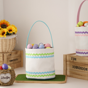 Cesto Pasquale Multiuso in Tela, Robusto e Leggero, per Regali, Feste e Uso Quotidiano - Product Image 1