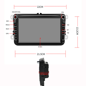 Autoradio Android Double Din, 8 pouces, Audio stéréo, lecteur DVD vidéo multimédia, Carplay, pour <span class=keywords><strong>Volkswagen</strong></span> - Product Image 3