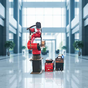 Station de travail robotisée de soudage TIG MIG MAG CO2 avec tête oscillante et dispositif de fixation pour soudeurs laser de cadres métalliques en acier et aluminium - Product Image 1