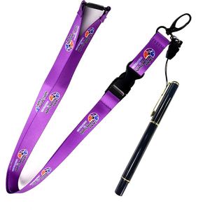 Custom logo Printed Pen Holder Neck Fabric <b>Lanyard</b> Designer Nylon <b>Lanyard</b> Personalized <b>Lanyards</b> Wholesale - Product Image 2