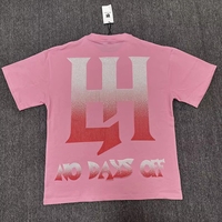 Kaos Pria Desainer Merk Ternama Kualitas Tinggi Grosir Custom LH, Kaos Life Hustlers dengan Cetakan Hot Drill untuk Pria