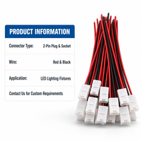 Connecteur d'éclairage LED 2 broches / 3 broches / 4 broches, prise et fiche, câble mâle-femelle avec fils rouge et noir pour luminaire LED