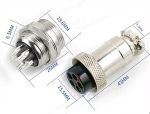 Conector de Aviación GX20, Enchufe Circular Eléctrico de 20 mm, Macho y Hembra, de 2/3/4/5/6/7/8 Pines - Product Image 5
