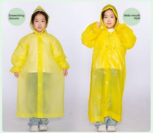 Imperméable pour enfants et bébés, long et épais, idéal pour les voyages et les activités de plein air, anti-orage, intégral, en EVA, pour l'école primaire - Product Image 6