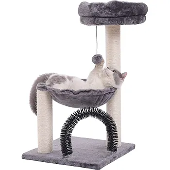 برج شجرة القطة الحديثة عالية الجودة شجرة عملاقة للقطط لعب على هيئة أثاث شجرة مع كرات إطار لتسلق القطة