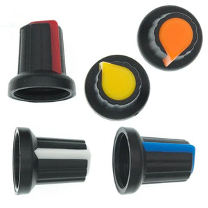 10 cái wh148 1K <span class=keywords><strong>10K</strong></span> 20K 50K 100K 500k Ohm 15mm 3pin tuyến tính Côn Quay chiết áp điện trở AG2 núm - Product Image 5