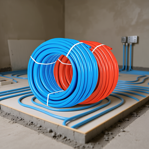 Tubería EVOH PEX-B de 1/2 Pulgada x 300 Pies, Roja y Azul, para Calefacción por Suelo Radiante, con Barrera de Oxígeno, para Uso Residencial y Comercial - Product Image 2