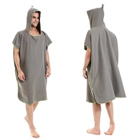 Sweat à capuche en microfibre pour adulte, sans sable, vêtements de plage, de surf, poncho, cape, microfibre, robe à langer