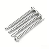Yaente Factory 304 Stainless Steel M3.5 M4.2 M5.5 Cross Phillips Round Pan Head Drilling Tail Self-drilling Self-tapping Screws