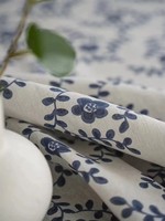 Nappe Rectangulaire DANLI Imprimée Florale Bleue Vintage, Style Campagne Française pour Table à Manger, Décoration Maison Cuisine Ferme