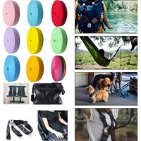 HONGYI vente en gros de haute résistance durable Double canapé couches de ceinture élastique Polyester 1/2 pouces Nylon tubulaire sac sangle sangle