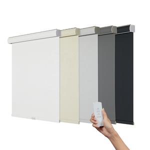 Persianas Enrollables Motorizadas para Ventanas, Personalizables en Ancho, con Control Remoto Inalámbrico y Recargable - Product Image 1