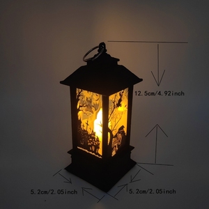 キャンドルライト城パンプキンゴーストハンギングライトハロウィーンデコレーションLEDランタンランプハロウィーンパーティー用品 - Product Image 4