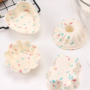 Mini Bánh Pan không dính bánh mì Pie <span class=keywords><strong>Flan</strong></span> Tart nướng Khuôn Silicone chiffon bánh khuôn cho bánh trang trí - Product Image 4