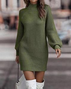 <span class=keywords><strong>Pull</strong></span> à <span class=keywords><strong>col</strong></span> <span class=keywords><strong>roulé</strong></span> avec logo en gros, <span class=keywords><strong>pull</strong></span> en tricot à manches longues pour femmes, robes pour femmes - Product Image 5