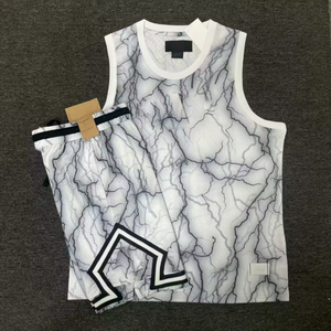 2526 Nuevo <span class=keywords><strong>Conjunto</strong></span> de Chaleco Deportivo American Flying Man, Sin Mangas, de Malla, Informal, para Entrenamiento de Baloncesto - Product Image 2