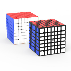 Yongjun Mgc7 7x7 Rubiks Cube Puzzle magnétique à vitesse variable pour enfants Jouet éducatif Couleur noire - Product Image 1