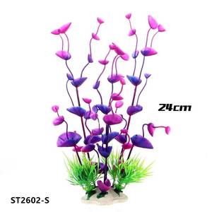 24 cm kunststof waterplanten kleurrijke simulatie kunstgras <span class=keywords><strong>aquarium</strong></span> plant decor - Product Image 3