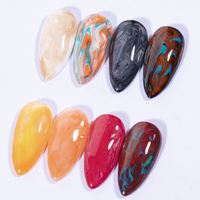 KODIES-Vernis à ongles gel fleuri transparent, 1litre, aquarelle, encre marbrée, fleur liquide, lampe à LED, bricolage français