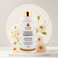 Gel Douche Naturel FDOB 400ml Blanchissant & Nourrissant Sans Hydroquinone avec Vitamine C pour Tous Types de Peau