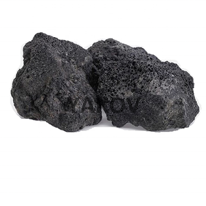 Prix usine 5-30cm Décoration de réservoir d'aquarium Grandes tailles Roches de lave volcaniques noires - Product Image 1