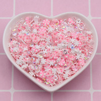 500g/Lot Mélange de confettis en argile en forme de cœurs, poussins et pois pour loisirs créatifs et accessoires pour gobelets shaker