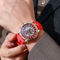 Reloj Mecánico Automático Dulunwe 6061 para Hombre, Diseño Hueco, Resistente al Agua, con Esfera Giratoria, Moderno y Elegante, en Oferta