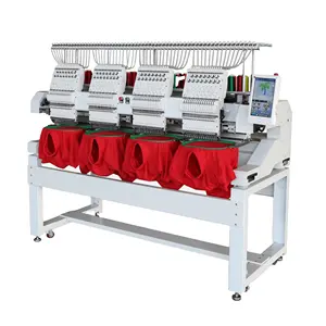 Industrial Custom Logo Cnc Computer Leather Monogramming Machine 4 Heads 15 Needle 12 Needle T shirt Embroidery Machine