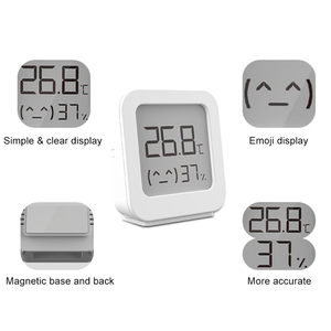 Chambre intérieure Mini Clean Reader Hygrothermographe Lcd Grand écran Moniteur à chiffres Compteur Hygromètre Capteur <span class=keywords><strong>de</strong></span> température et d'humidité - Product Image 3