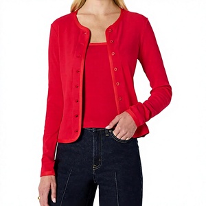 Trendy Women's Autumn European Coat Casual Style Solid Knitted Bamboo Fiber <b>Cardigan</b> <b>Sweater</b> Loose Slimming Top Niche Clothing - Product Image 1