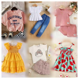 สินค้าใหม่ยกแพ็คขายส่งจำนวนมาก ชุดเดรสเด็ก เสื้อผ้าเด็กฤดูร้อน Ropa De Bebe จัดส่งแบบสุ่ม ชุดเดรสเด็กผู้หญิง - Product Image 4