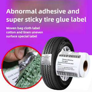 Mạnh mẽ dính Nhãn dán nhãn PP PVC Vinyl ô tô bao bì trắng thương hiệu tùy chỉnh lốp xe nhãn dán - Product Image 2