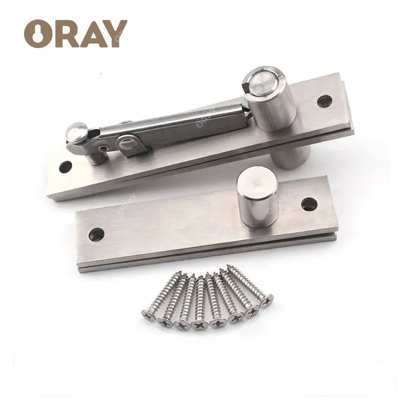 Heavy Duty Bookshelf Hinge 304 Stainless Steel 360 Degree Rotation Pivot Hinge Hidden Door Hinge for Doors