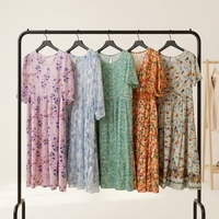 Lot de Robes Vintage en Cachemire pour Femmes, Coupe Moderne, Styles Variés, Silhouette Droite, Vêtements Tendance, Vente en Gros, Chine du Sud-Est