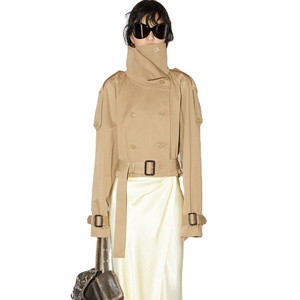 OEKO Nouveau Style de <span class=keywords><strong>Trench</strong></span>-Coat <span class=keywords><strong>Court</strong></span> d'Hiver Vente en Gros de Trenchs en Laine Mélangée pour Femmes - Product Image 1