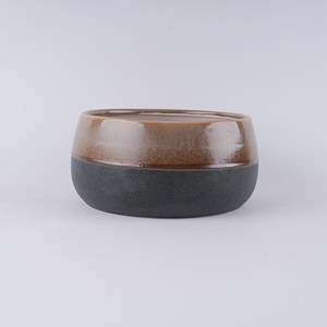 <span class=keywords><strong>Pot</strong></span> à bonsaï intérieur/extérieur à finition émaillée foncée et <span class=keywords><strong>pot</strong></span> à bougies <span class=keywords><strong>pot</strong></span> de fleurs rond et <span class=keywords><strong>plat</strong></span> pour la maison et le jardin - Product Image 4