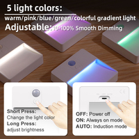 Nouvelles lampes de nuit intelligentes à détecteur de mouvement 2026, LED rechargeables à détection corporelle pour salle de bain, escaliers, couloir