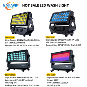 <span class=keywords><strong>SGM</strong></span> Factory Source 48X20W RGBW 4IN1 Étanche LED Ville Couleur Lumière Avec 8 Segments Seetronic TruepowerCON DJ LED Wall Washer - Product Image 6