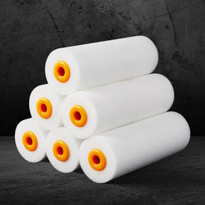 Rodillos de pintura de esponja de 4 pulgadas con mango de plástico azul a bajo precio - Product Image 2