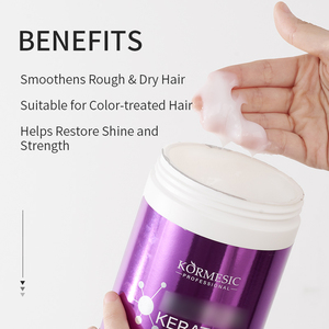 KORMESIC Mascarilla Capilar de Queratina de Marca Privada al Por Mayor con Colágeno y Proteína de Seda Profesional para Daños Tratamiento de Spa 1000ml - Product Image 3