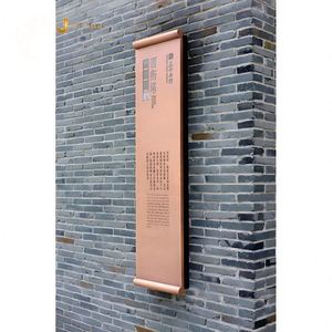 EX1030 Panneau mural moderne et durable en acier inoxydable brossé pour l'orientation architecturale et la signalétique intérieure des halls d'hôtel - Product Image 2