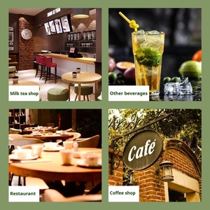 O papel de café portátil do Takeout leva o logotipo amigável do suporte do copo plástico Eco impresso 2 copo bebida reciclada polpa copo bandeja - Product Image 3
