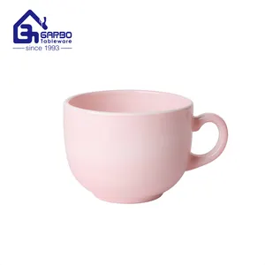 Brown Box Pack Manufacturer New Opal Glassware Personalized Colored Opal Glass Cup 200ml Home Usage Pink Opal Coffee Mug