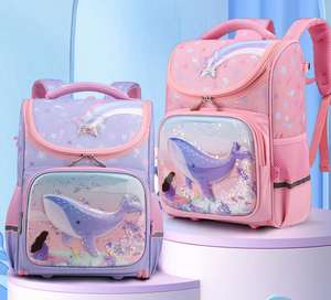 2024 nouvelle mode mignon Polyester dessin animé école sac à dos <span class=keywords><strong>cartable</strong></span> primaire pour les étudiants 1-6 année - Product Image 5