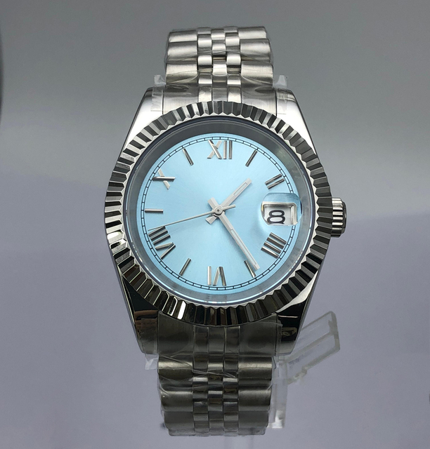 Professional Sports Design 36/39mm Waterproof Nh35 Movement Sapphire Crystal Pointer Dial Mechanical Classic Watch Romal Dial