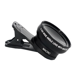 Objectif pour téléphone portable grand angle 37 mm 0,45X 49 mm avec protection UV et macro, compatible universellement - Product Image 1