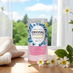 Desodorante en Barra de Cristal de Alumbre Personalizado con Etiqueta Privada, Antitranspirante Natural No Irritante - Product Image 1