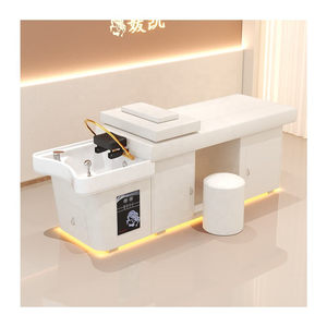 Hair Wash Thai Head Massage Shampoo Bed for Barbershops Scalp Care Massage Bed with LED <b>Light</b> - Product Image 1